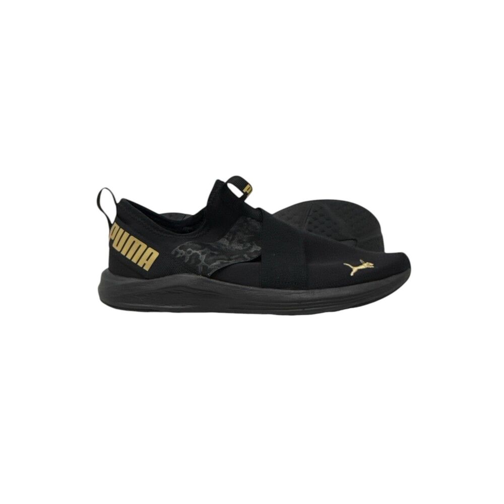 Puma shoes Prowl Slip on Sneakers Women's Size 8.5 black gold